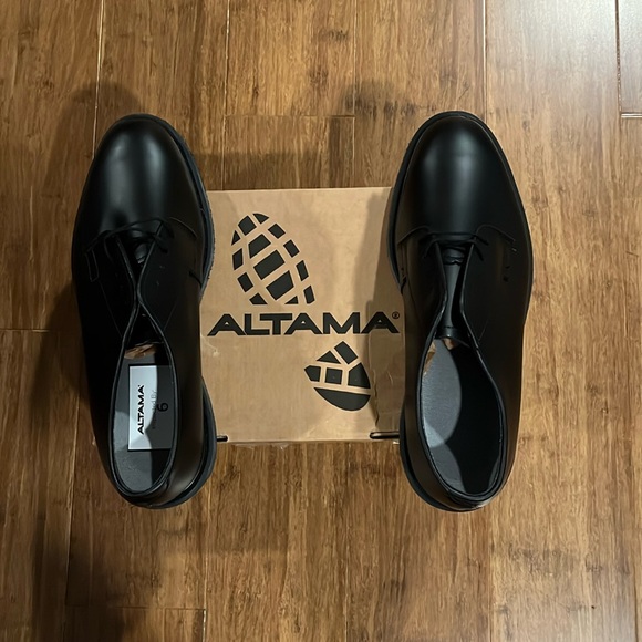 Altama Men's Uniform Oxford in Black brand new in box size 10.5 E - Picture 2 of 4
